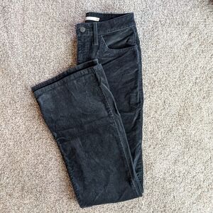 Levi 726 Black Corduroy Flare Jeans size 27